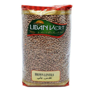 LIBAN VERT BROWN LENTILS 1KG