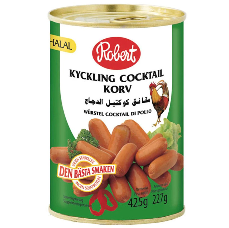 ROBERT CHICKEN COCKTAIL SAUSAGES 425G