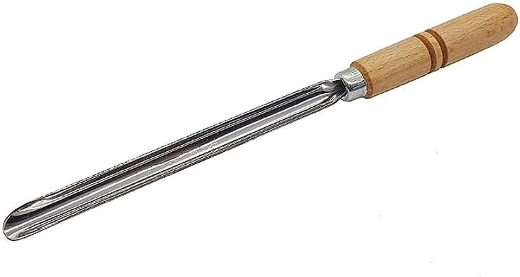 Zucchini  Corer Stainless Steel With Wooden Handle 24cm حفارة كوسا