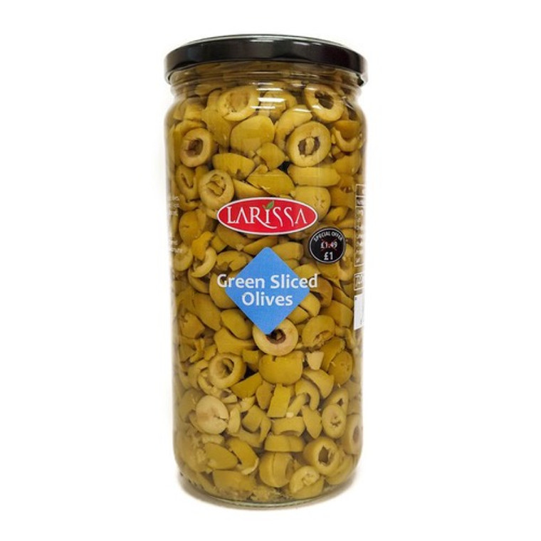 Larissa green sliced olives